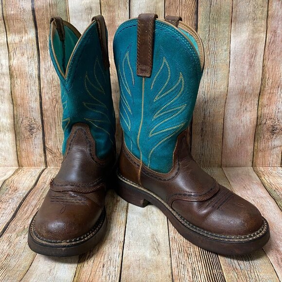 Ariat WOMEN'S Probaby Flame Western Boots Sz 6.5B - Picture 1 of 10